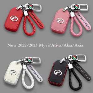 AUTOP Perodua Leather Car Key Cover Case MYVI BEZZA AXIA ARUZ ATIVA ALZA Remote Casing Sarung Kunci 2021 2020 Accessories Aksesori 2018