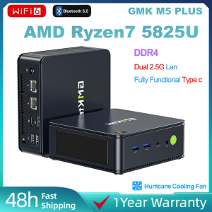 【PH LOCAL SHIP】GMK M5 Plus/M5 Ultra AMD Ryzen7 5825U/AMD Ryzen 7 7730U DDR4 Nvme Pcie3.0 Type-C Windows11 WIFI6+BT5.2 Gaming MINI PC