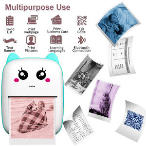 Student Portable Label Photo Printer Thousands of People Praise Thermal Small Pocket Printer