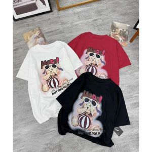 Aó thun cộc tay in hình gấu dễ thương dành cho bạn Nữ LCXA257