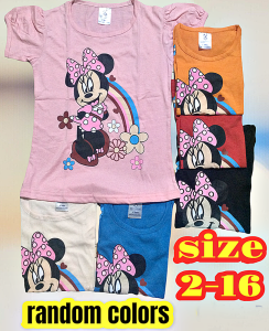 T-Shirt Budak / Remaja Lelaki Dan Perempuan Size 2-16 Boys And Girls Printed T-Shirt Size 2-16 100% Cotton