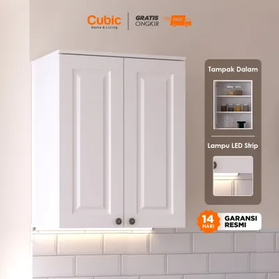 Cubic Kitchen Set Putih Minimalis + Sink / Kabinet Rak Dapur Basah / ELENA ERTHEA