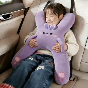 New Ergonomic Car Neck Support Pillow for Kids - Long Ride Travel Comfort Cushion with Cute Animal Design