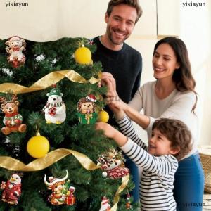 [COD] yixiayun 24 Days Christmas Countdown Calendar With Cute 2D Pet Ornaments Xmas Tree Decoration New Year Advent Calendar Surprise Blind Box