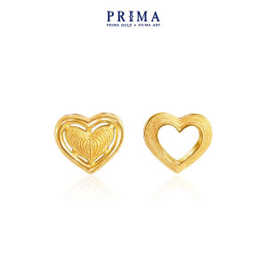 PRIMA Bông Tai Vàng 24K - BST Heart - Trái Tim (Chuôi+ Chốt 18k)  - 111E4168