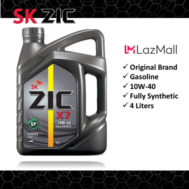 Zic X7 10W-40 Gasoline Engine Oil Fully Synthetic 1 Galon | Lazada PH