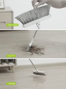 SyokSyok ECOCO Dual-Sided Floor Wiper 180° Rotating Squeegee Scrub Mop Telescopic Handle Wet Dry Cleaning Tool
