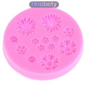 Heabety  Daisy Silicone khuôn mẫu hoa Silicone bánh khuôn bánh Cưới Công cụ bánh trang trí