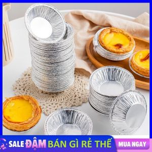 Bộ 20 Khay Giấy Bạc Lót Nồi Chiên Không Dầu Đường Kính 18cm 20cm 23cm Đĩa Nhôm khuôn giấy bạc lót nồi nướng đa năng đĩa giấy bạc
