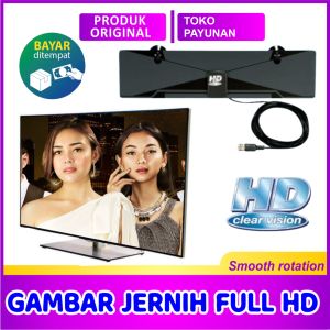 antena tv HD Otomatis Super Penguat sinyal penjernih anti buram Penangkap siaran chanel TV Digital HD indoor dalam ruangan murah