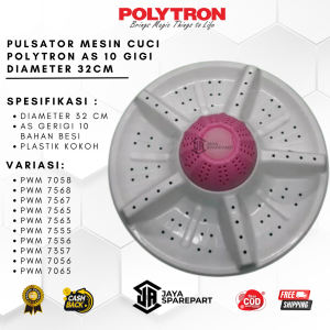 Pulsator Mesin Cuci POLYTRON As 10 Gigi Diameter 32cm