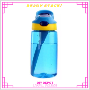 AUTO SPOUT FLIP KIDS WATER BOTTLE with hanging bag~ 480ml
