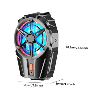 Universal Mini Mobile Phone Cooling Fan Radiator Turbo Hurricane Game Cooler Cell Phone Cool Heat Sink For IPhone/Samsung/Xiaomi