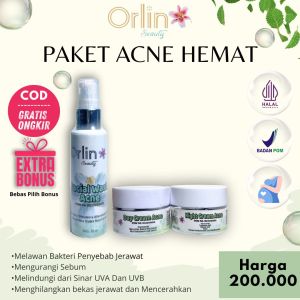 (HADIAH GRATIS) PAKET ORLIN BEAUTY SKINCARE / ORLIN BEAUTY / ORLIN / ORLIN SKINCARE / PUTIH GLOWING 10HARI