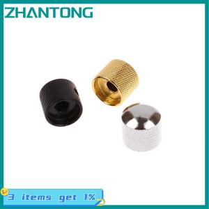 ZHANTONG 1PC kim loại điện Bass Guitar giai điệu âm lượng núm chiết Hat Cap Guitar bộ phận Push Knob với lỗ Guitar phụ kiện