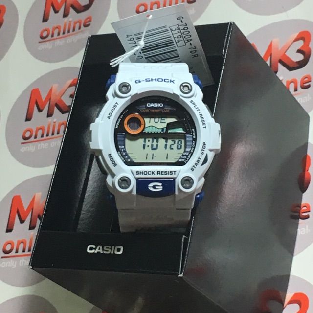 Casio G Shock Mat Moto Digital G 7900A 7 White Lazada