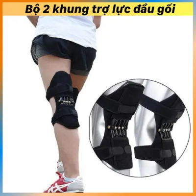 Bộ 2 Khung Trợ Lực Đầu Gối Giúp Bảo Vệ Và Kéo Dãn Khớp Bảo Vệ Đầu Gối Đai Trợ Lực Đầu Gối Cho Người Cao Tuổi.