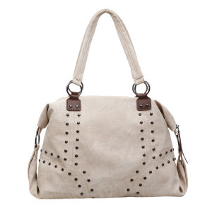 2026 New Stylish Rivet Shoulder Tote Bag Large Capacity Casual Versatile Commuter Underarm Bag for Ladies