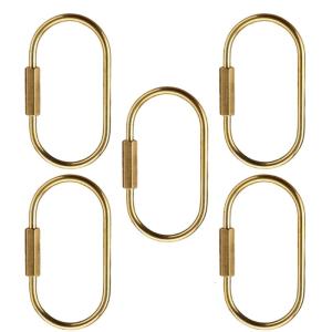 5 miếng Keychain đồ trang trí móc treo đồng Mặt dây chuyền móc vòng khóa kiểu xích móc cài trang trí Keychain cung cấp cho chìa khóa