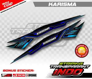STRIPING VARIASI LIST MOTOR HONDA KARISMA / STIKER VARIASI MOTOR HONDA KARISMA