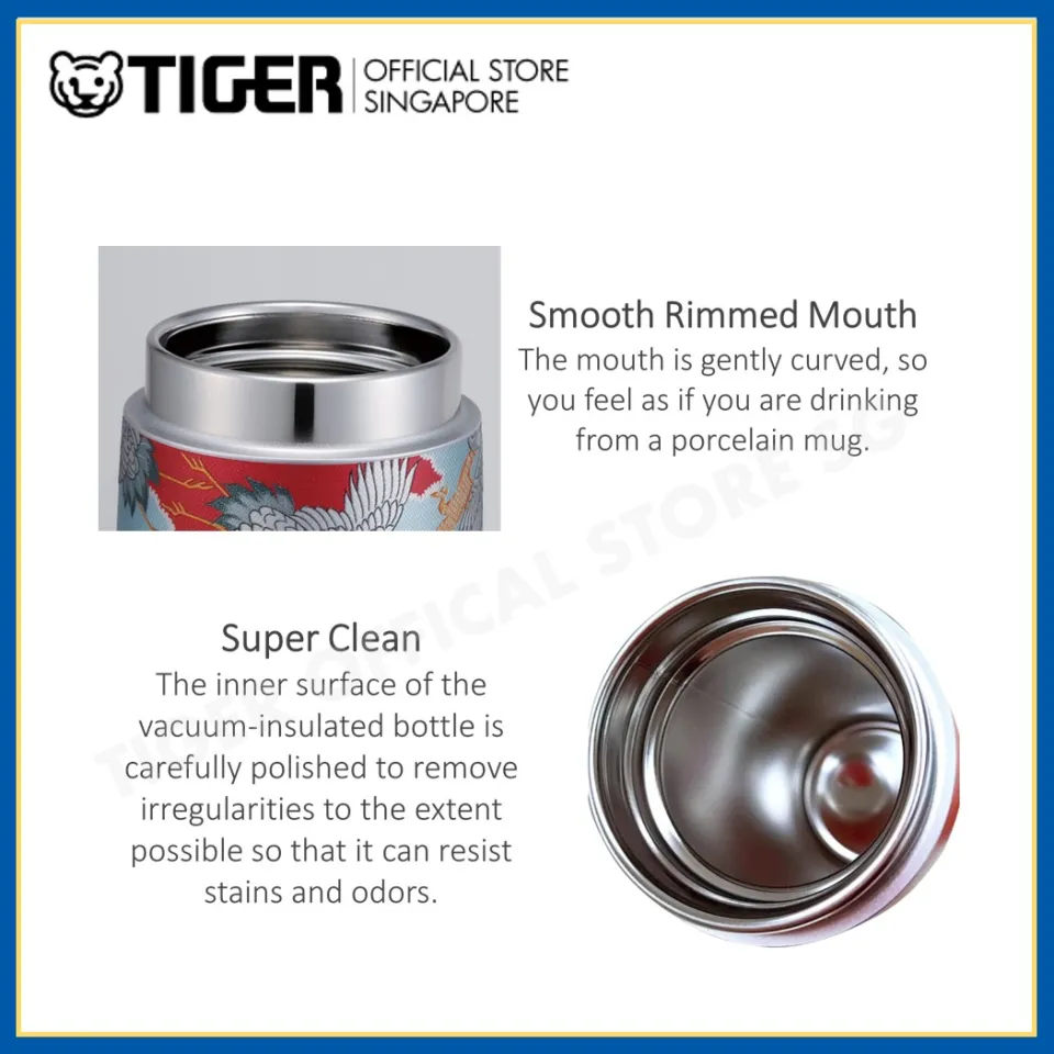 Tiger Limited Edition 480ml Stainless Steel Bottle with Wooden Box