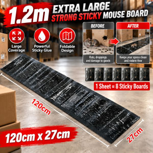 1.2m Extra Large Sticky Mouse Trap Strong Adhesive Rodent Glue Board Super Sticky Mouse Catcher Indoor Outdoor Pest Control Home Use