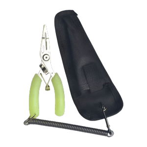 VINEY Stainless Steel Fishing Pliers Luminous Multi-function Hook Remover Cut The Thread with Storage Bag Fishing Tongs Night Fishing