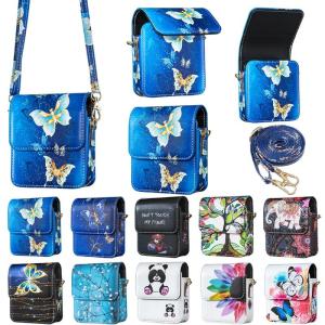 For Samsung Galaxy Z Flip 7 6 5 4 3 5G Case Painted Pattern Leather Phone Bag