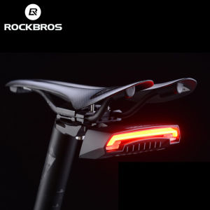 ROCKBROS Đèn Phía Sau Xe Đạp USB Không Dây Có Thể Sạc Lại Xe Đạp Leo Núi Chống Nước An Toàn Điều Khiển Từ Xa Thông Minh Bật Đèn Xe Đạp
