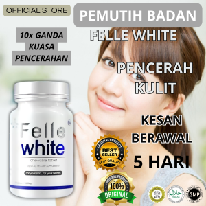FELLE WHITE Collagen Pemutih Satu Badan Supplement Felle White Original Whitening Supplement Pemutih Badan Seluruh Cepat Collagen Supplement For Women 美白