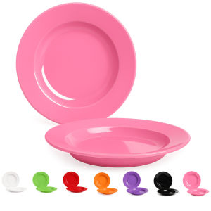 12 PCS Piring Makan Semi Melamin Kuat Tahan Panas Food Grade FREE BUBBLE WRAP