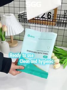 (HOME+) 70×140cm Large Thickened Disposable Bath Towels Portable Single Use Towels for Travel