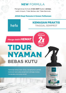 Hefo Bed Bugs Kemasan Hemat 500 ml Cairan Pembasmi Kutu Kasur Kutu Busuk Tungau Ampuh Efektif Garansi Uang Kembali 100%