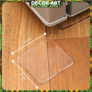 Doble Tape Transparan Kotak 6x6 Cm