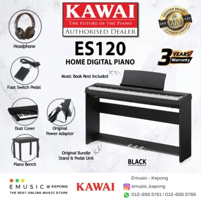 Kawai ES120 88-key Digital Piano Home Portable Electric Piano Keyboard (ES-120 / ES 120)
