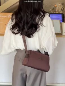 2026 New Minimalist Compact AloSling Bag Waterproof Textured Material Wide Adjustable Strap Casual Workout Commuter Handbag For Men Women