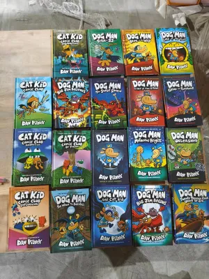 19 Books/Set Hardcover The Adventures of Dog Man The Epic Collection English Kids Child Hilarious Humor Novel Manga Comic Book