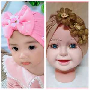 Turban bayi paket LICIN isi 2 pcs warna RANDOM cod lebih nyaman