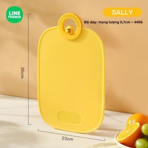 100% Hàng Chính Hãng Line Friends Thớt Chống Trượt Kháng Khuẩn Chất Liệu PP An Toàn Thực Phẩm Dùng Cho Nhà Bếp Chống Trượt Hai Mặt Có Thể Treo LFB110/LFB84
