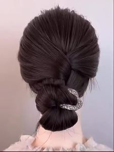 2026 Hot Sale [ Shipped from China ] Stylish Commuting Attire V Elegant claw clip for half-up hair back-of-the-head clip trendy hair accessory simple style B3