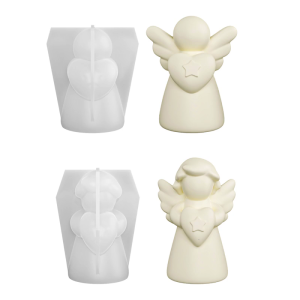 Flexible Silicone Art Mould Intricate Wing Figure Designs for Customes Scented Decoration Craft and Gift