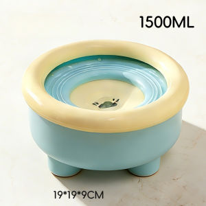 AP AIMAYAPET Pet Water Fountain Floating Bowl Dog Cat Drinking Non Wet Mouth Slow Water Supply Bowl Mangkuk