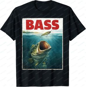 [Local Stock] VCC Funny Bass Fish Fishing Fisherman Gift T-Shirt Casual Fashion Loose Harajuku Man Tshirt Cotton Short Sleeve O-neck Y2k T Shirt