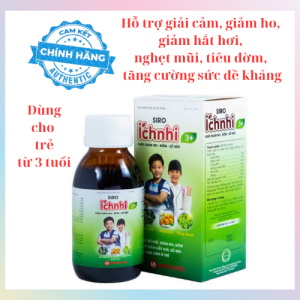 Siro Ích nhi 3+ Nam Dược giúp giảm ho đờm sổ mũi (90ml)