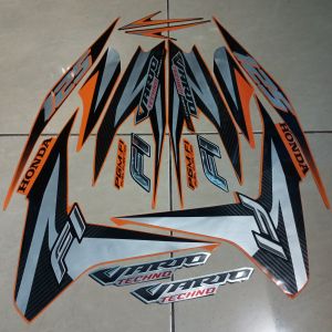 stiker striping honda vario techno old 125 2012 oren lis body standar berkualitas original
