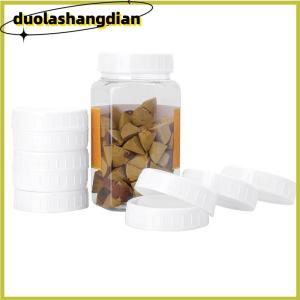 [Duola] ฝาปิดขวดน้ำดื่มบรรจุกระป๋องเมสันสีขาวขนาด70มม. 86มม. ฝาปิดพลาสติกเส้นผ่านศูนย์กลางด้านในฝาปิดแบบไม่มีโครงสำหรับเปลี่ยนขนาด10ชิ้น