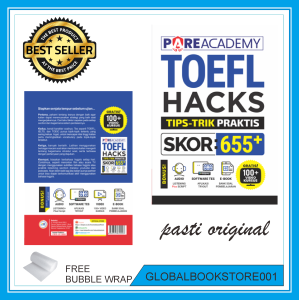 BUKU Pare Academy TOEFL Hacks Tips-Trik Praktis Skor 655+