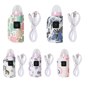 Du lịch hâm bình sữa bé sữa chai nóng USB Túi sưởi ấm nhanh với 3-gear điều chỉnh bình cho ăn Vỏ đựng