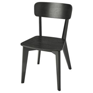 [CozyNest ]Solid Wood Minimalist Dining Chair Black Home Italian Restaurant Dressing Chair Wooden Stool Chair Table  Ho Study Chair