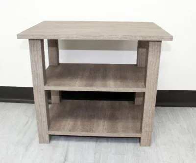 LeQu Small Side 2 tier Bed Table/Nightstand/Bedside Table